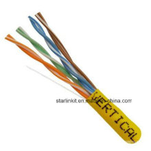 China Made Factory Price UTP Cat5e Câble LAN 1000FT Jaune